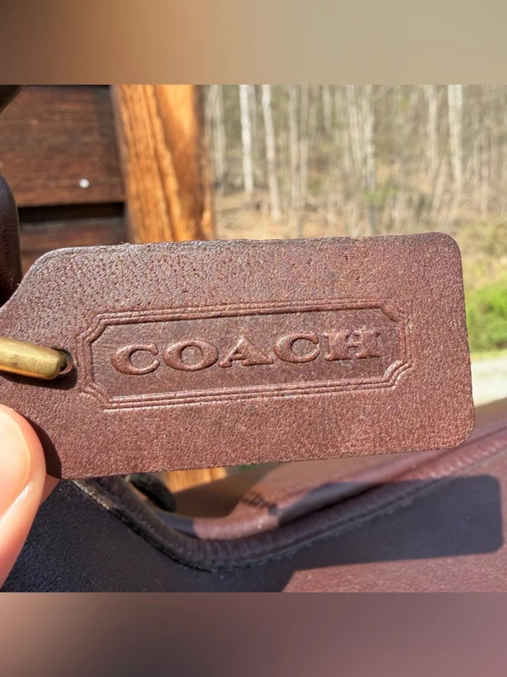 COACH Duffle Sac #9085 Mahogany Brown Leather Hungary Vintage 90s XL Bucket Bag - Picture 10 of 12